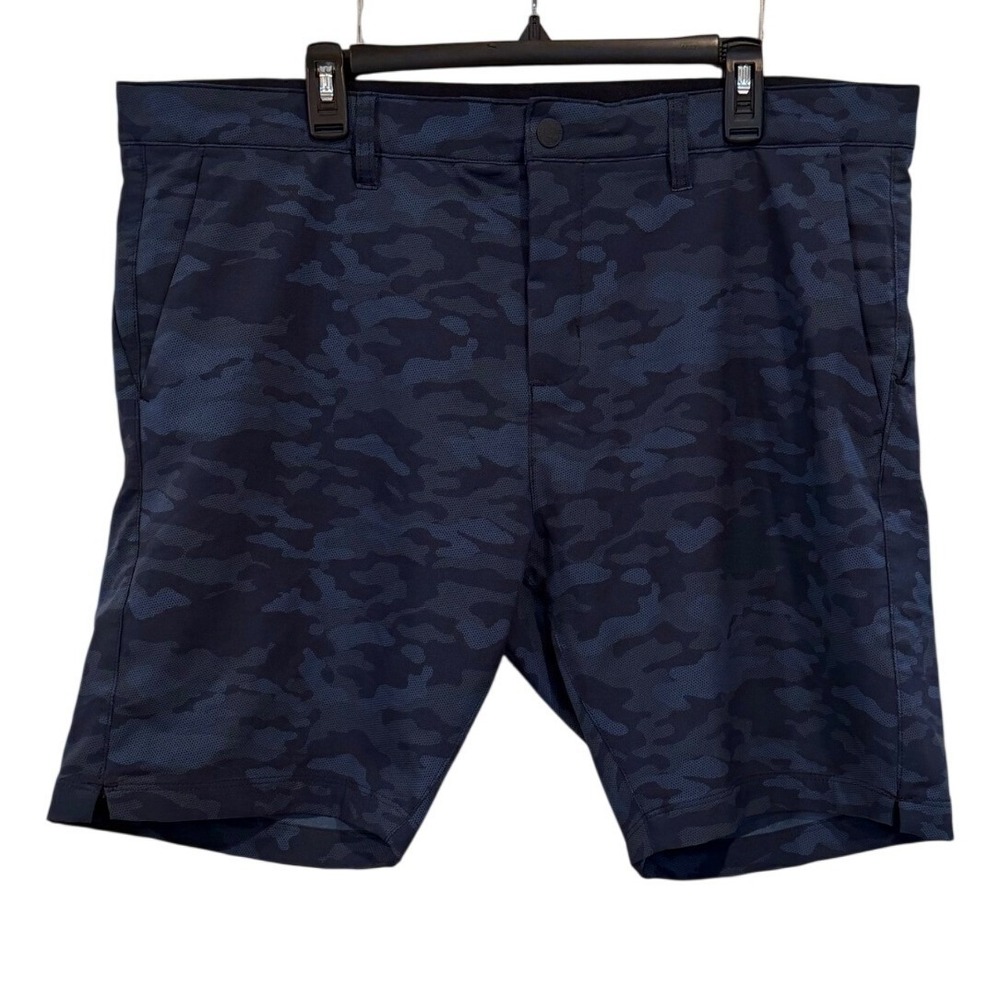 Tee Time Golf Shorts Blue Camo Mens Size 38 Navy Camouflage Stretch Performance